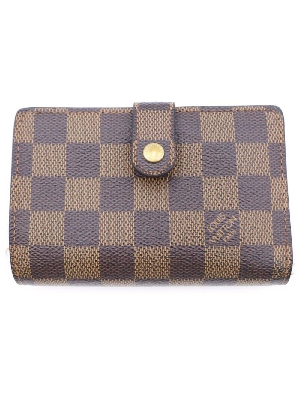 Louis Vuitton Damier Porte Monnaie Billets Viennois Kiss Lock Bifold Wallet
